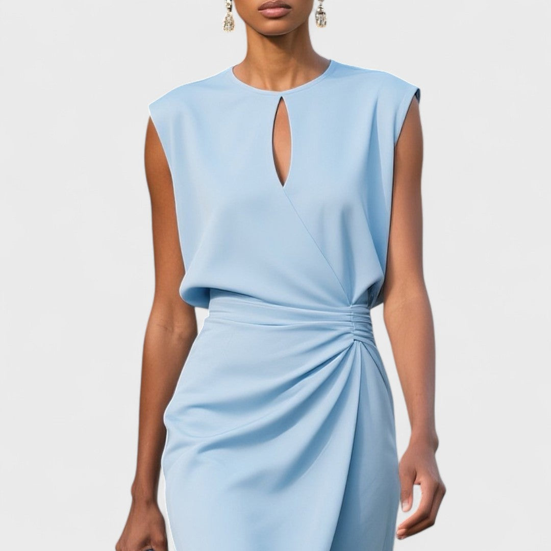 Brynn | Women's Midi Dress with Side Slit and Fitted Design