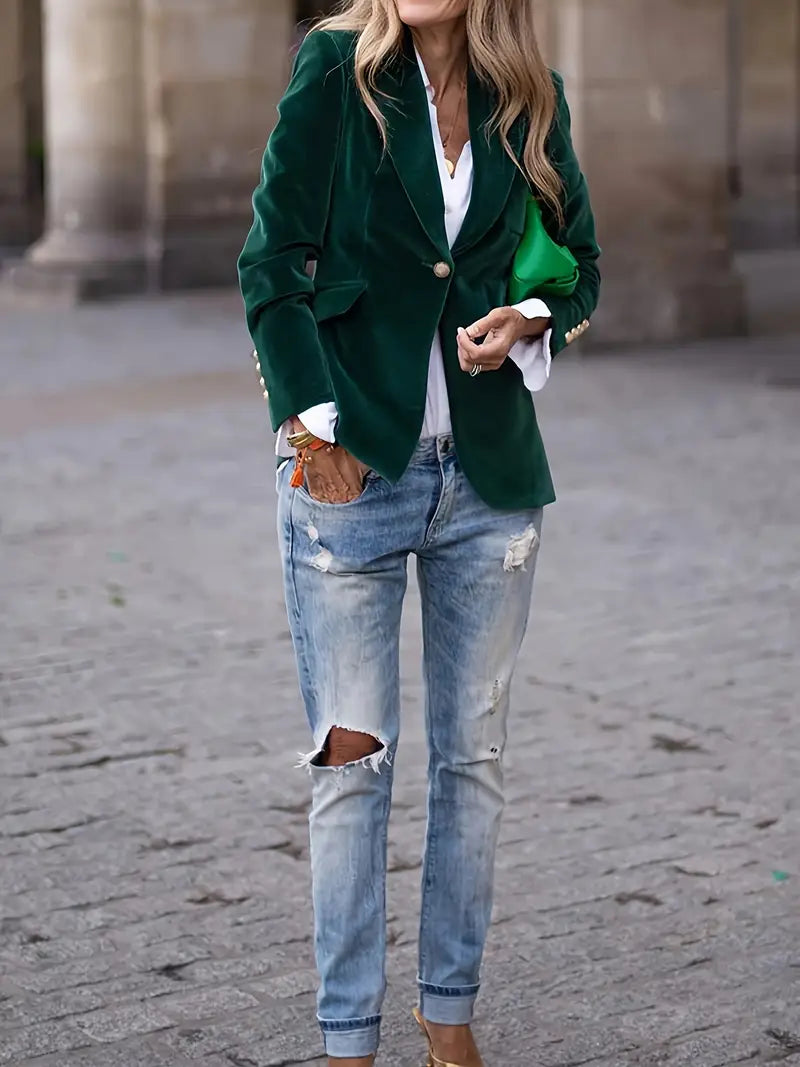Carole | Luxurious Velvet Blazer