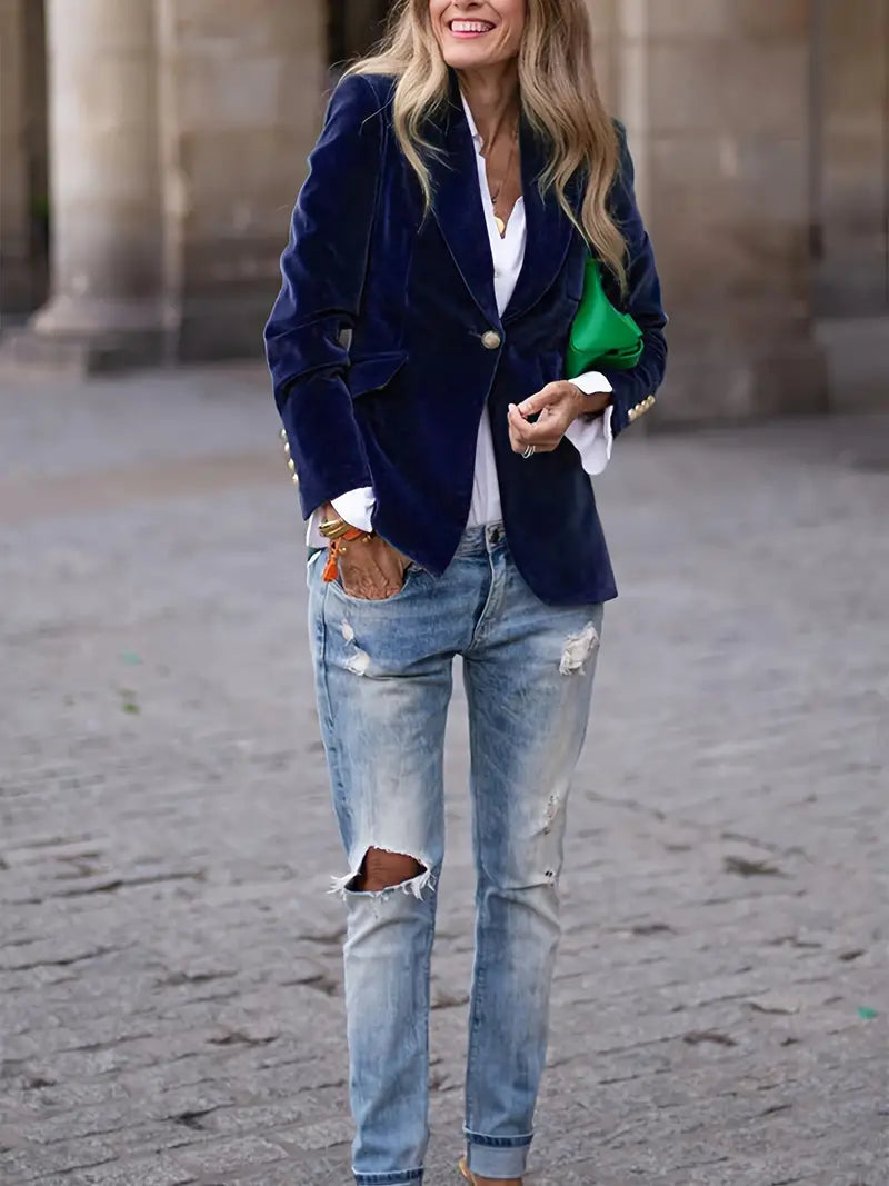 Carole | Luxurious Velvet Blazer
