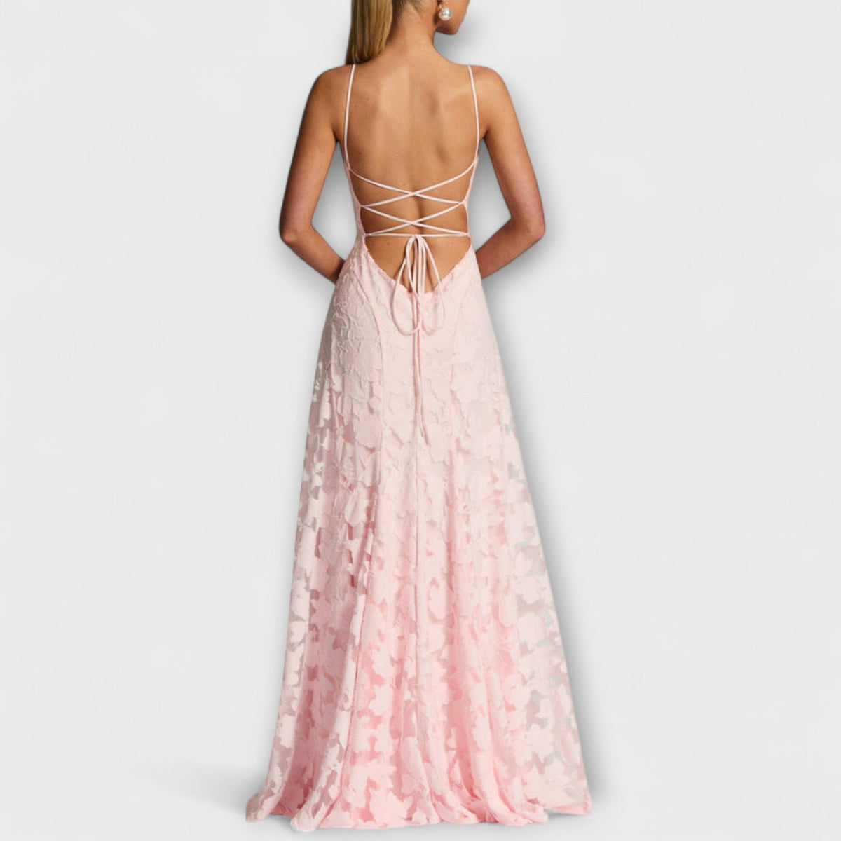 Arabella | Elegant Floral Lace Maxi Dress for Special Events
