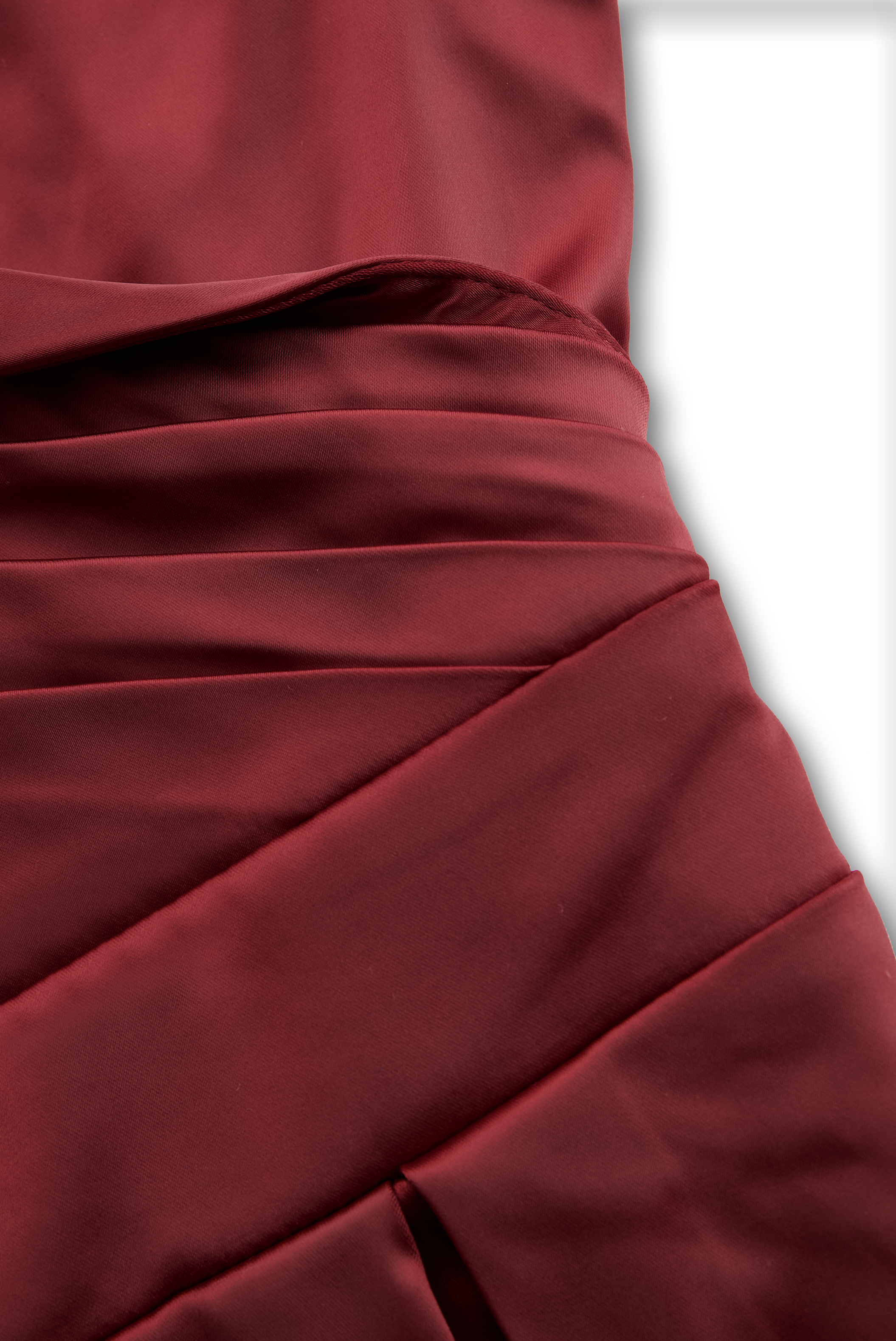 Beatrice | Women¡äs Retro Satin Midi Dress Featuring a Draped Collar