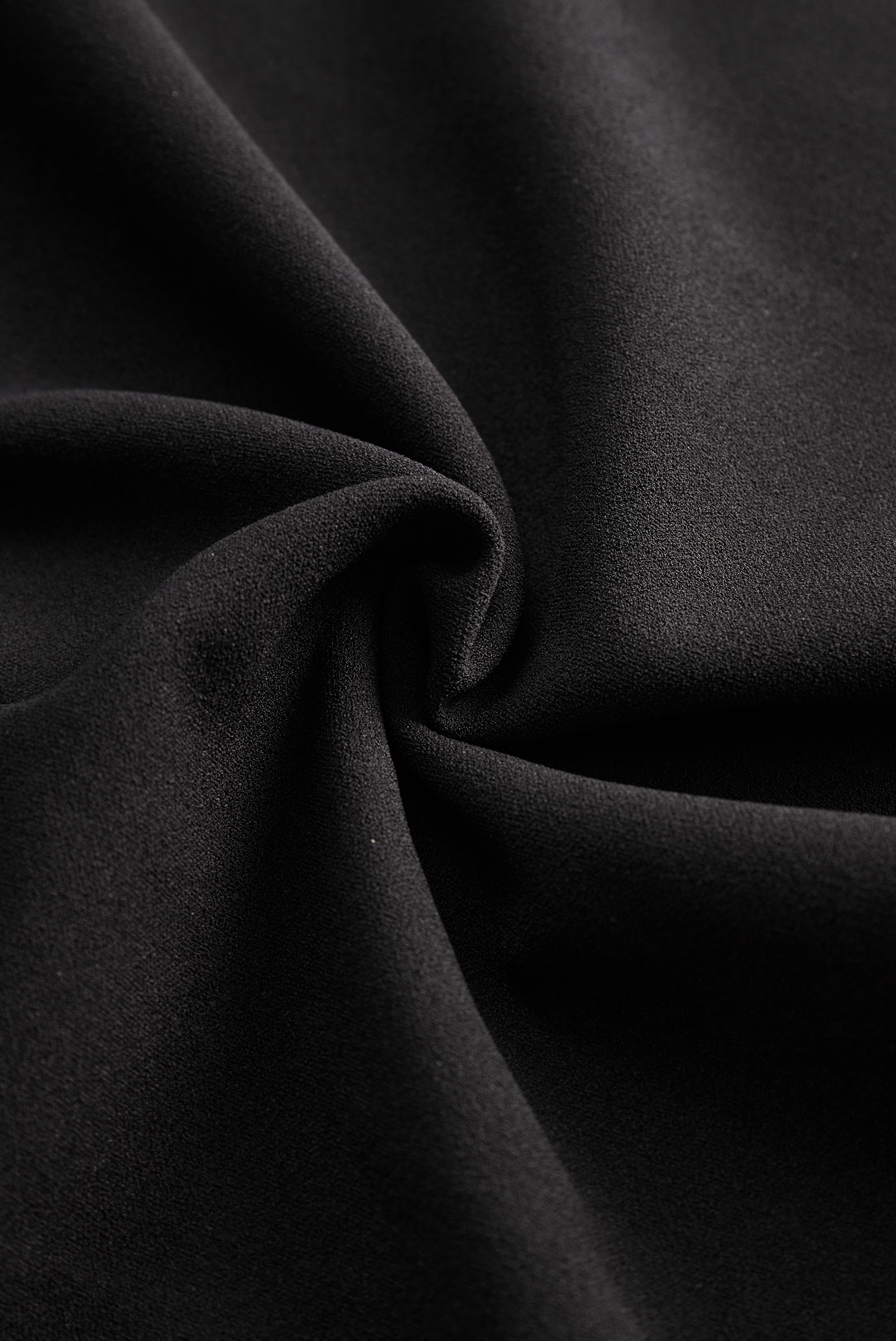 Ariana | Elegant Black Sheath Dress with Belt and Mandarin Collar