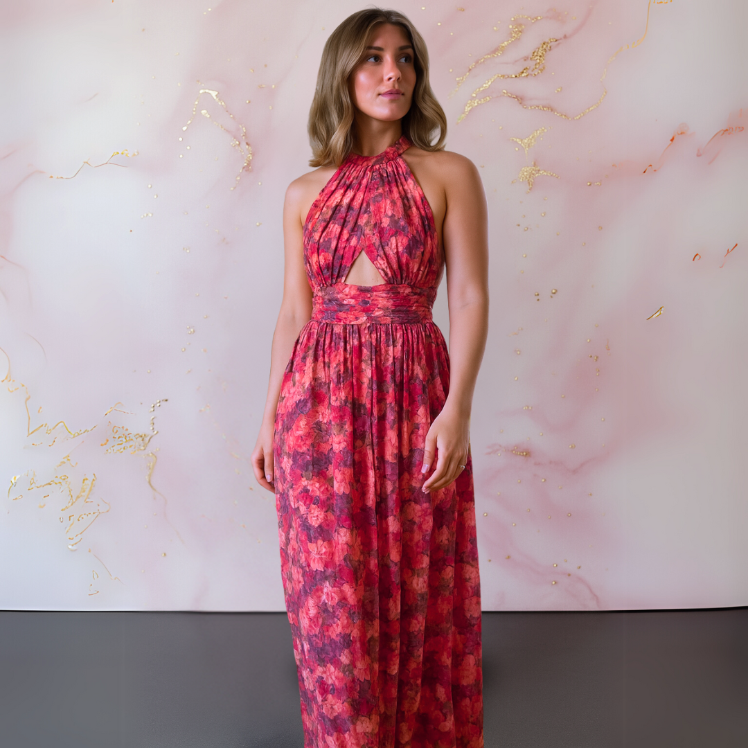 Cora | Elegant Floral Maxi Dress