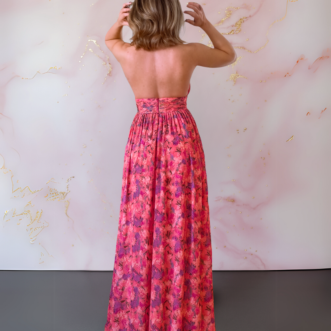 Cora | Elegant Floral Maxi Dress