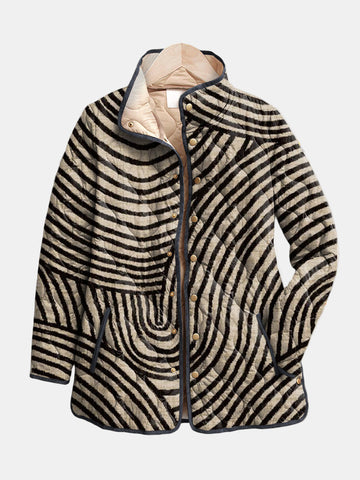 Fern | Vintage-Inspired Quilted Jacket with Circle Design