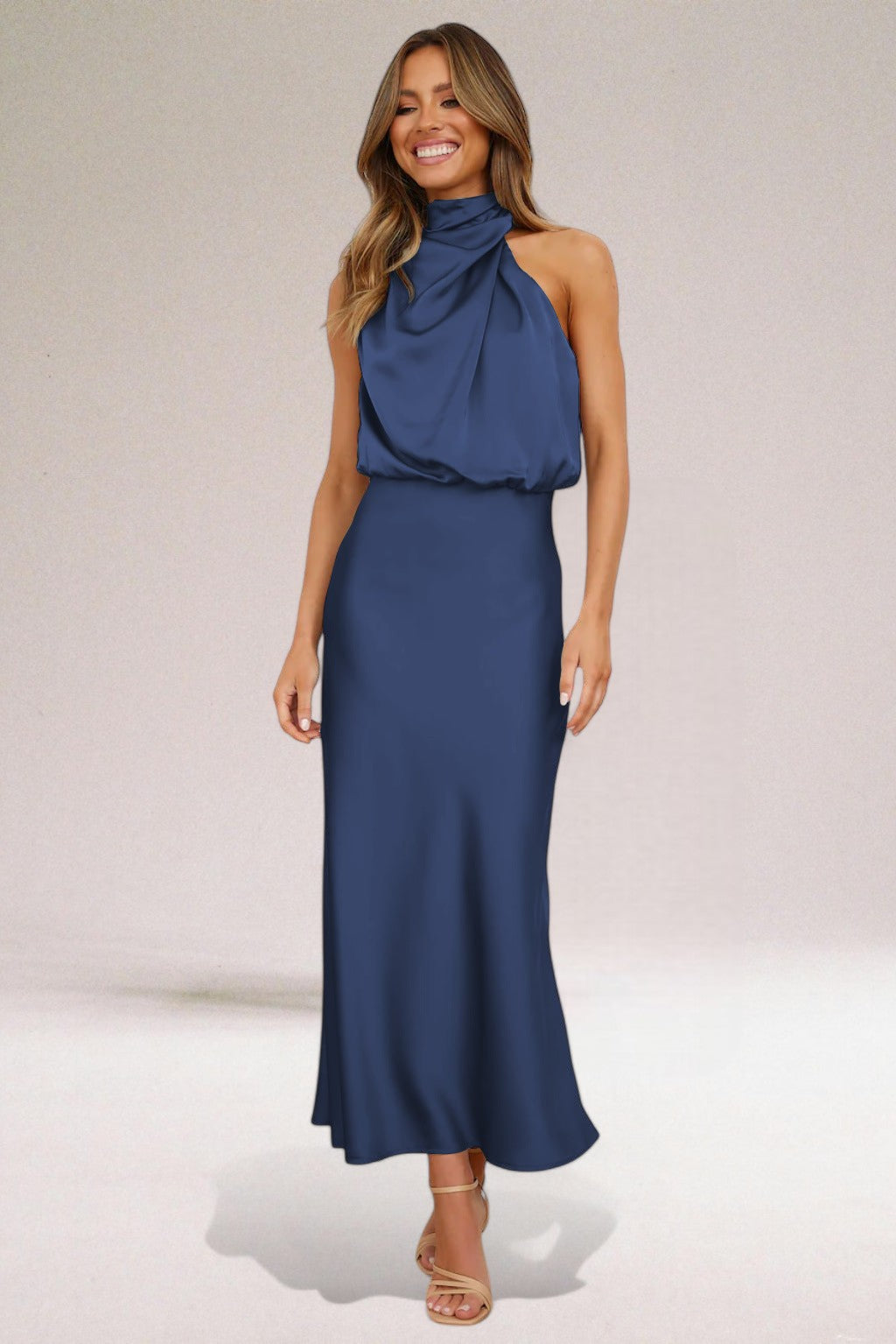 Giselle | Elegant Halter Neck Dress