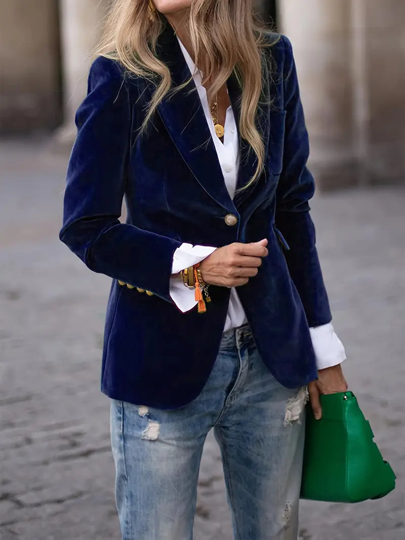 Carole | Luxurious Velvet Blazer