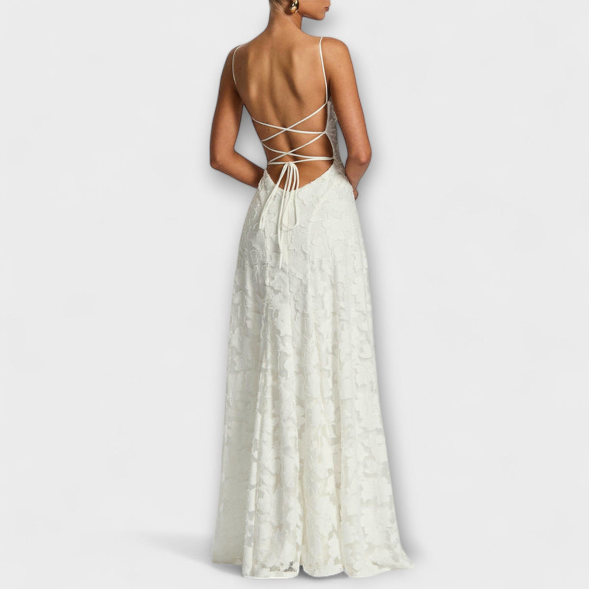 Arabella | Elegant Floral Lace Maxi Dress for Special Events
