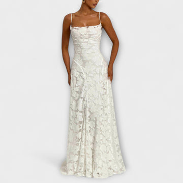 Arabella | Elegant Floral Lace Maxi Dress for Special Events