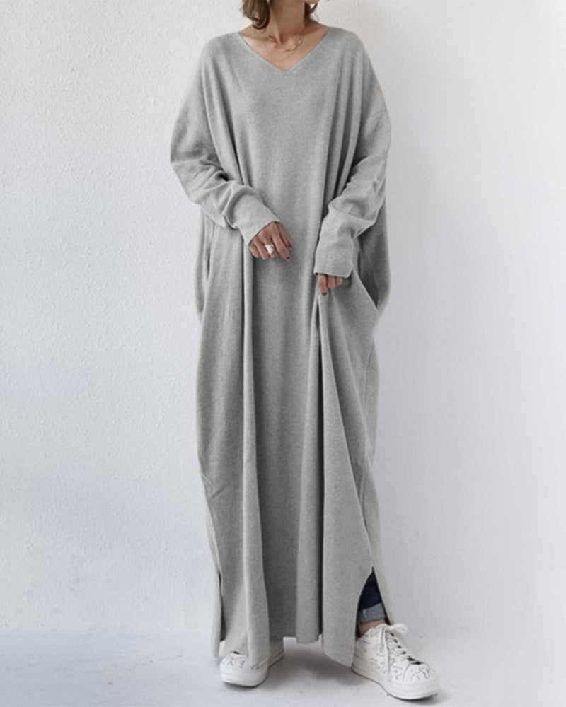 Harriet | Elegant Winter Maxi Dress for Women with Long Sleeves