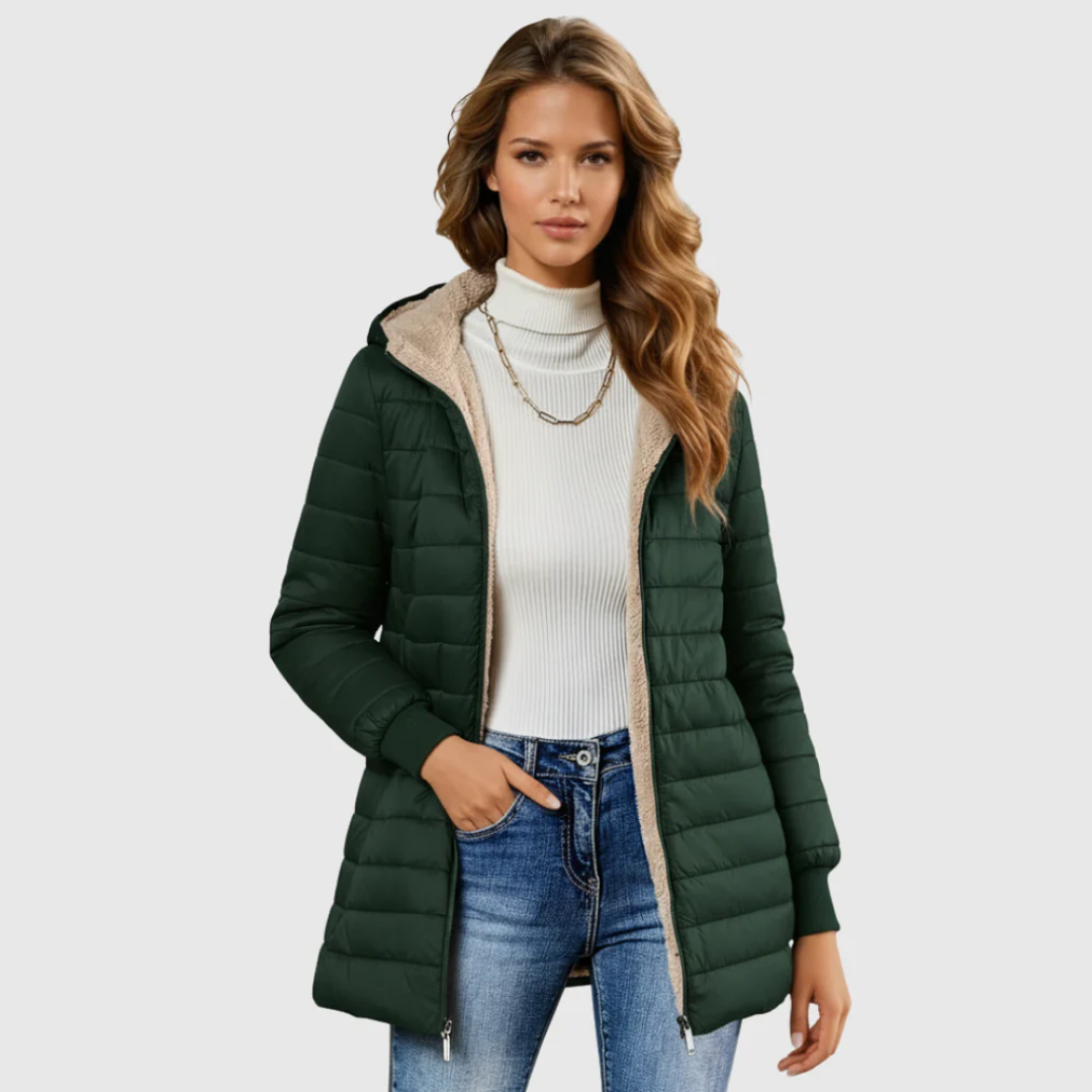 Geraldine | Cozy Sherpa-Lined Winter Jacket