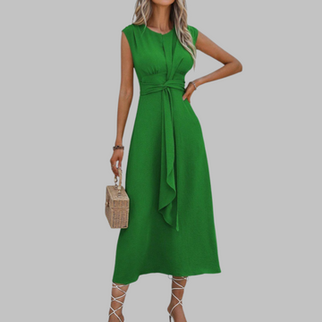Claire | Women's Sleeveless Round Neck Maxi Dress with Flowing Design and Versatile Style