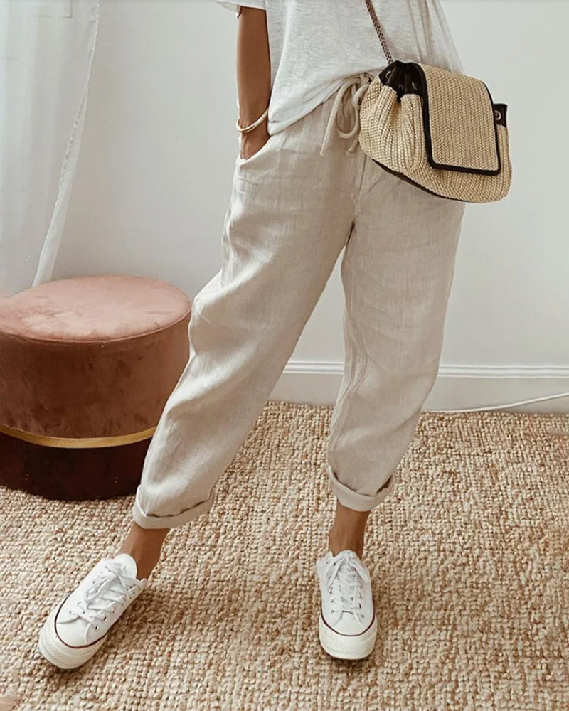 Calista | Waistband Trouser with Casual Fit and Versatile Style