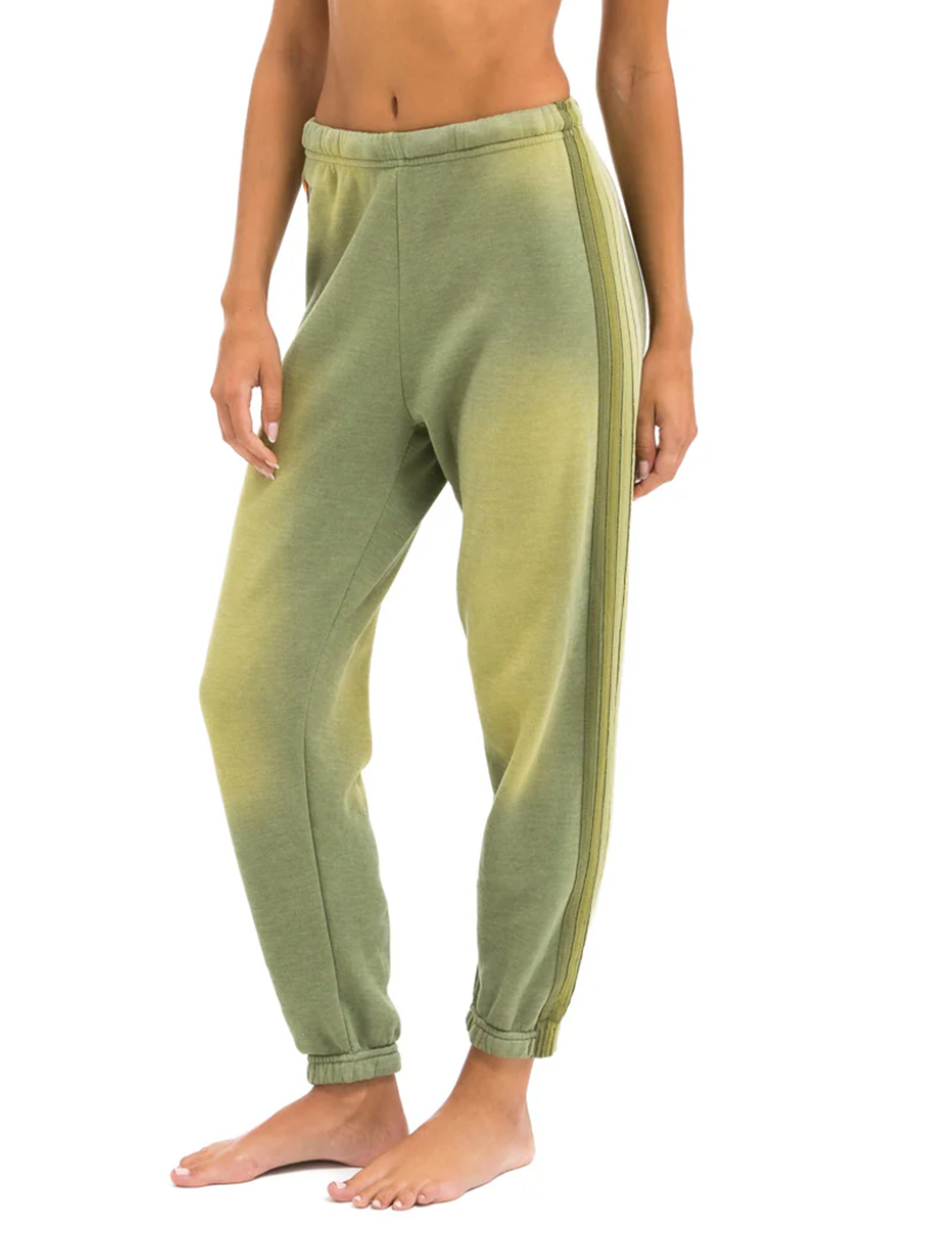 5 Stripe Sweatpants, Faded Army