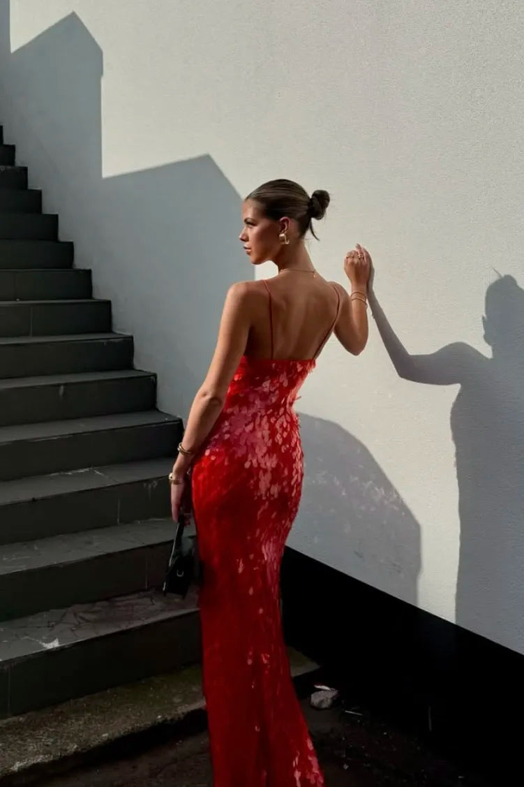 Adria | Women's Backless Sequin Dress with Elegant Design and Versatile Style