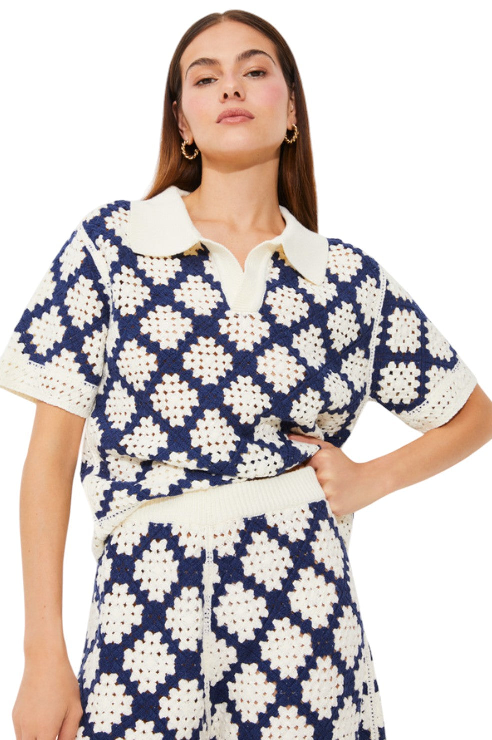 Byzance Shorts - Blue And White