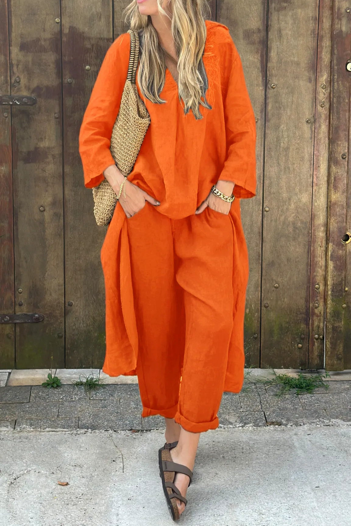 Alessandra | Women's Casual Summer Set with Lightweight Top and Matching Bottoms