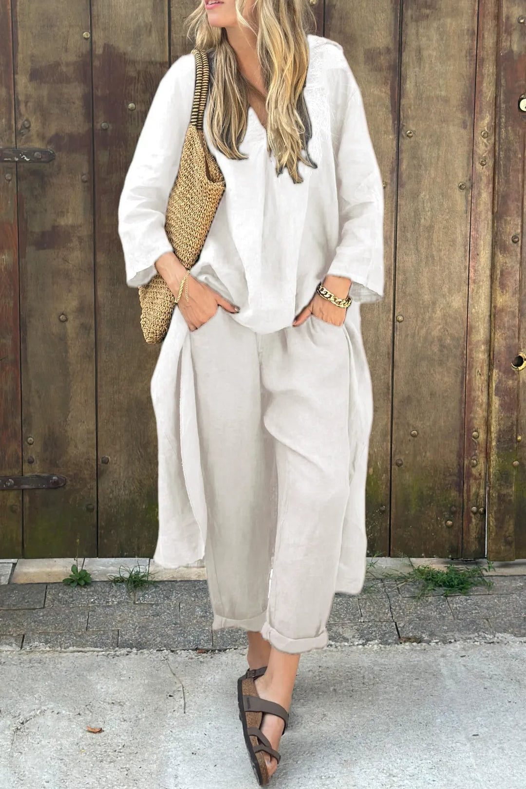 Alessandra | Women's Casual Summer Set with Lightweight Top and Matching Bottoms
