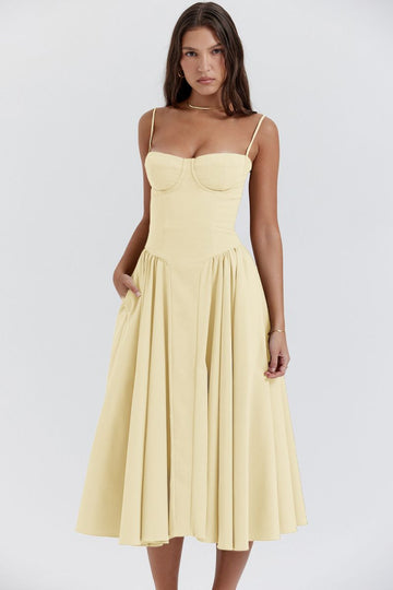 Alara | Women's Evening Dress with A-Line Silhouette and Sleeveless Design