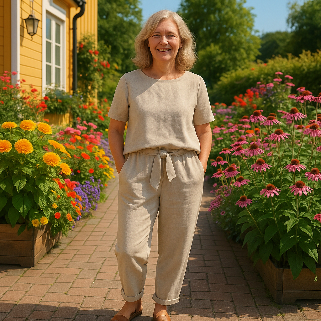 Daisy | Women's Summer 2-Piece Set with Lightweight Fabric and Relaxed Fit