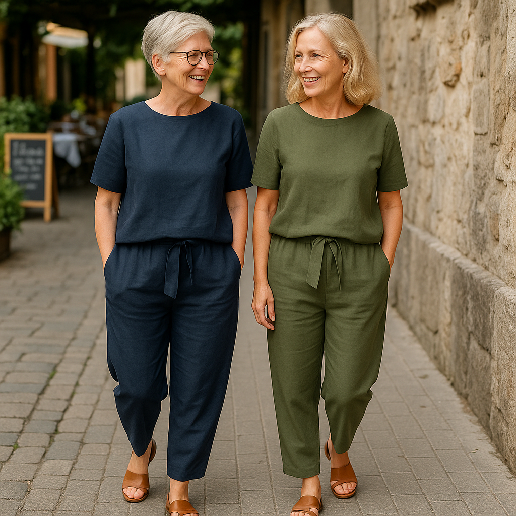 Daisy | Women's Summer 2-Piece Set with Lightweight Fabric and Relaxed Fit