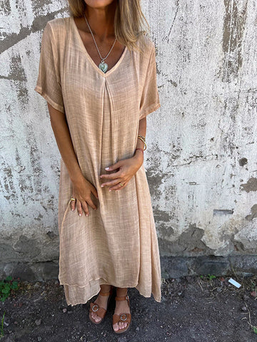 Amy | Loose V-neck Dress