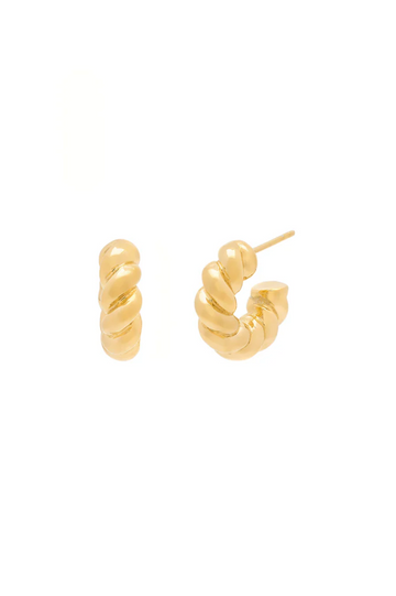 Mini Revolve Hoops - Gold