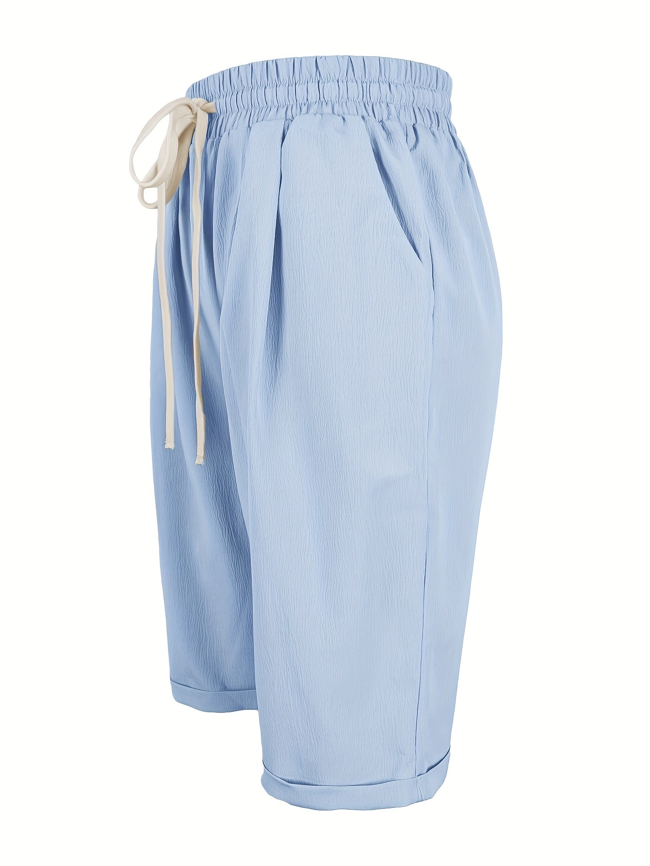 Celeste | Women's Capri Trousers with Relaxed Fit and Elastic Waist