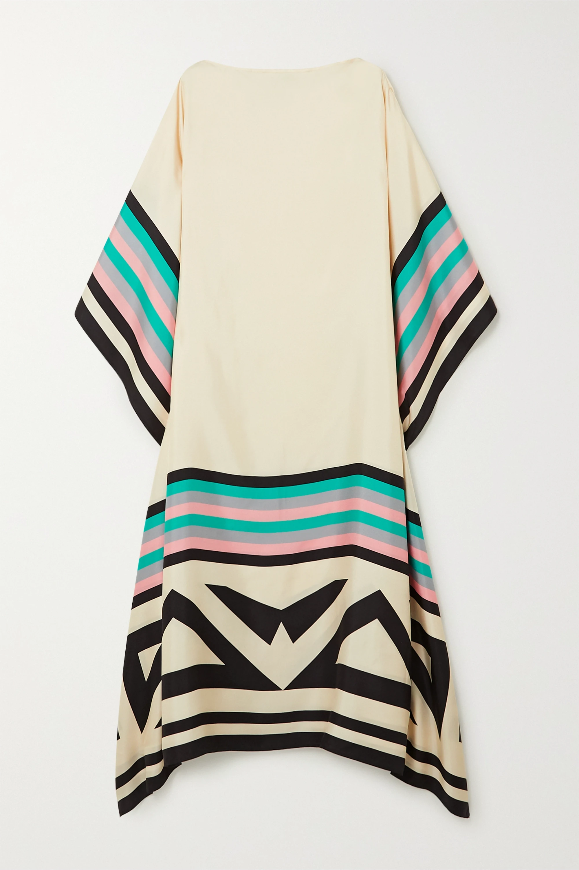 Aria | Women's Caftan Dress Geometric Print Batwing Sleeve Maxi Dress