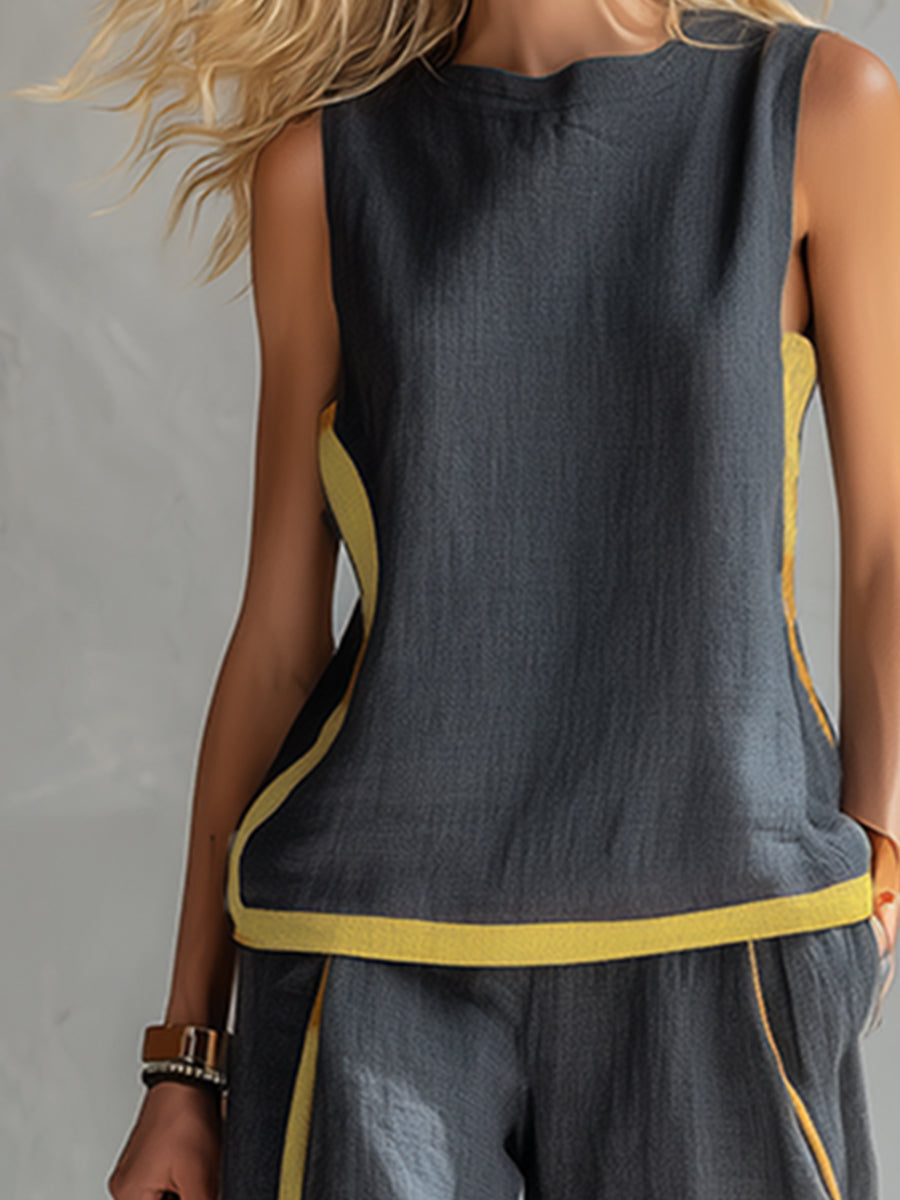 Amara | Elegant And Casual Vest And Pants Set