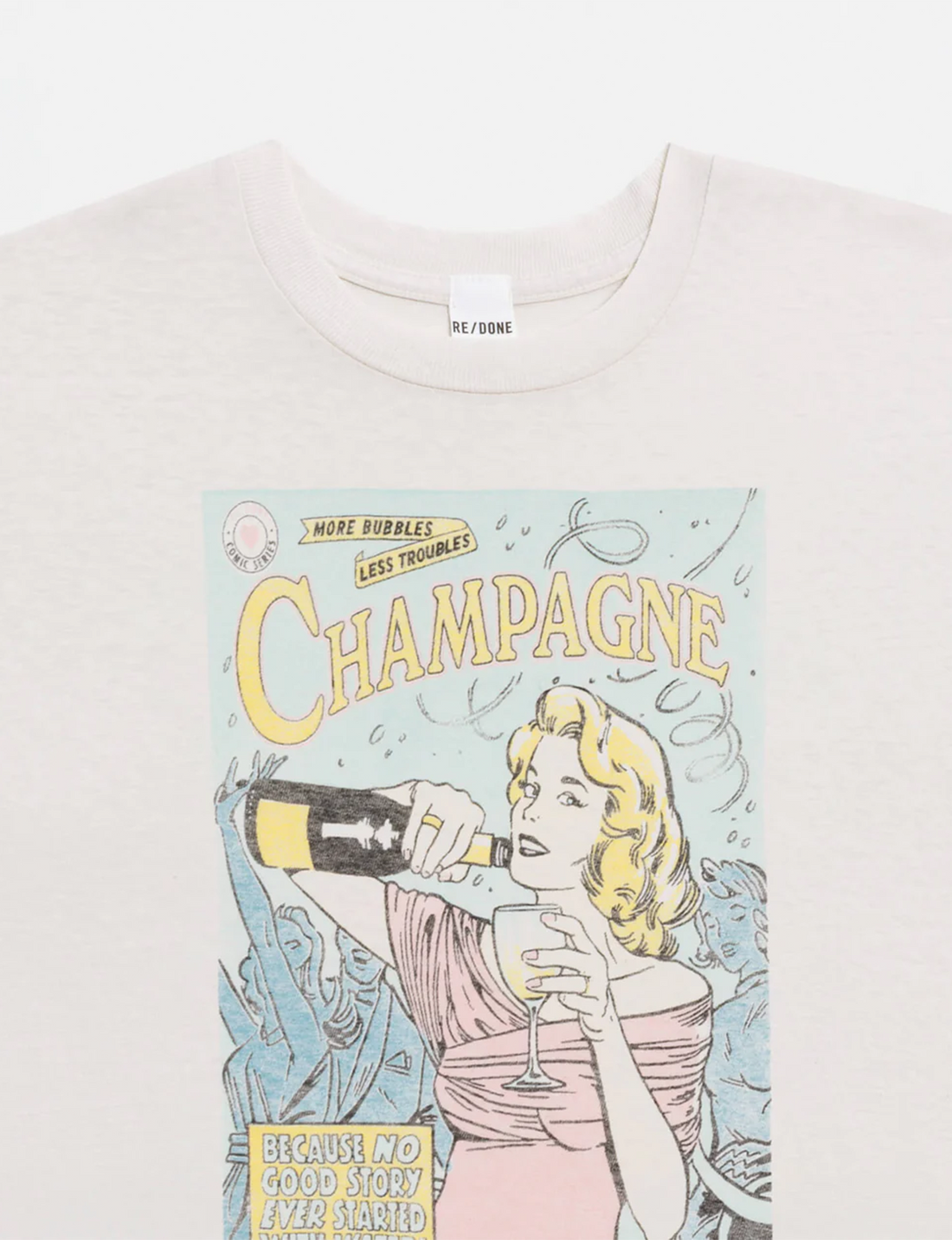 Classic Bubbles Tee, Vintage White