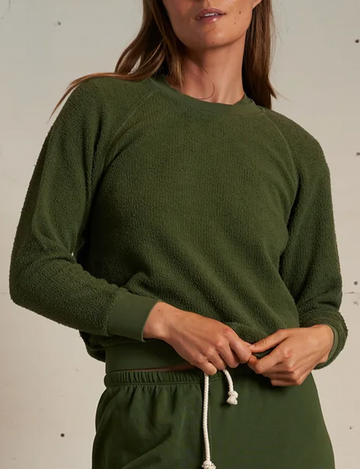 Ziggy Inside Out Sweatshirt, Fern Green