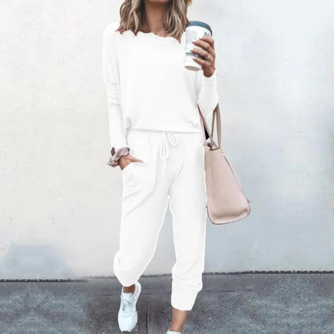 Aria | Women's Jogger Lounge Set with Adjustable Waist and Soft Fabric