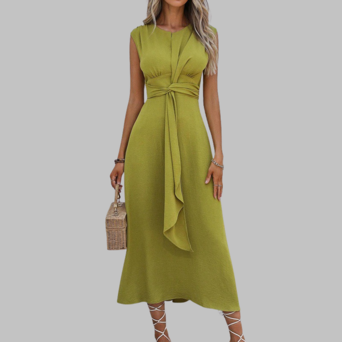Claire | Women's Sleeveless Round Neck Maxi Dress with Flowing Design and Versatile Style