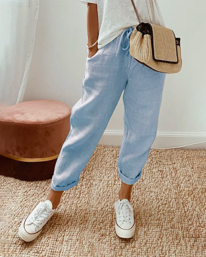Calista | Waistband Trouser with Casual Fit and Versatile Style