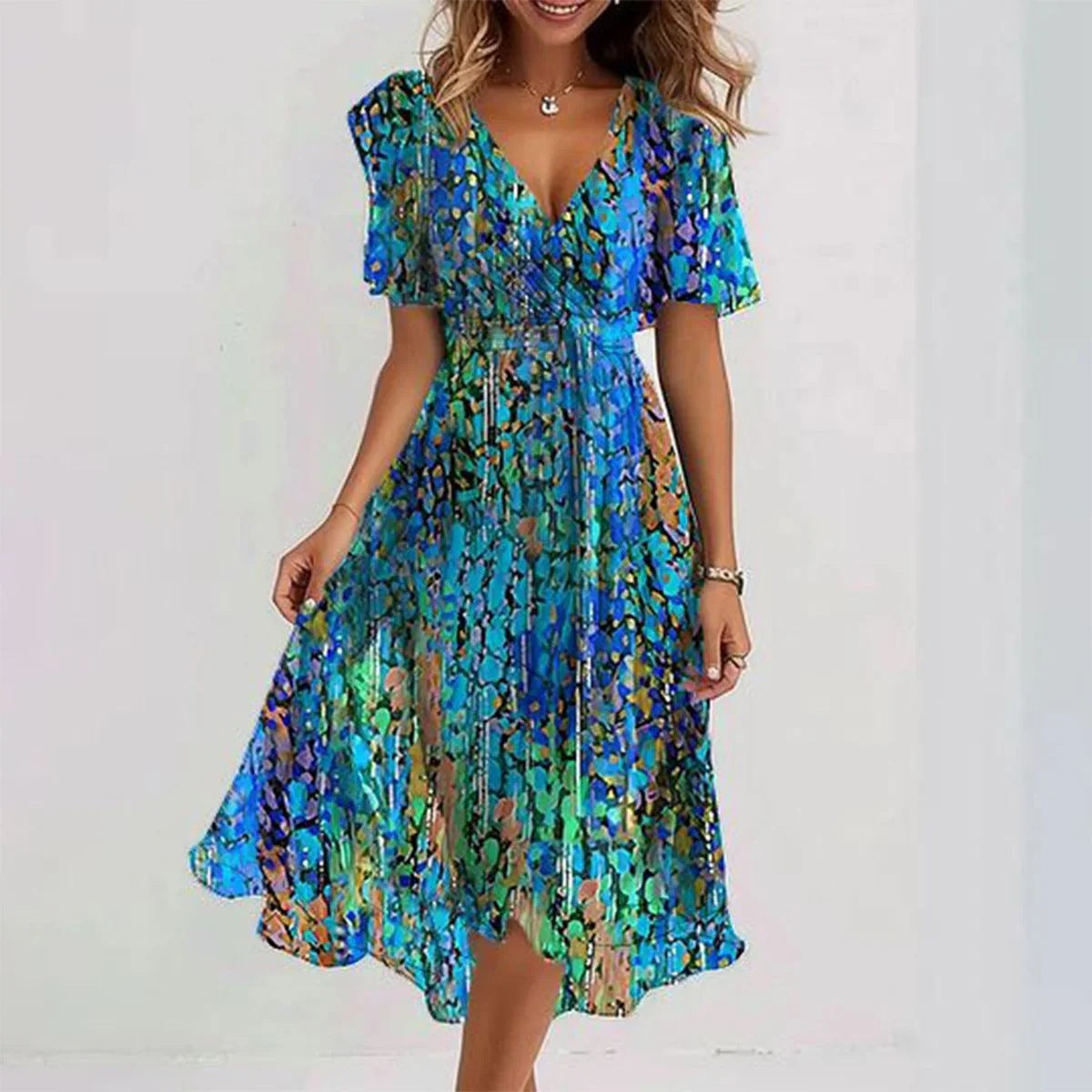 Claire | Women's Summer Dress with Sleeveless Design and Flowy Skirt