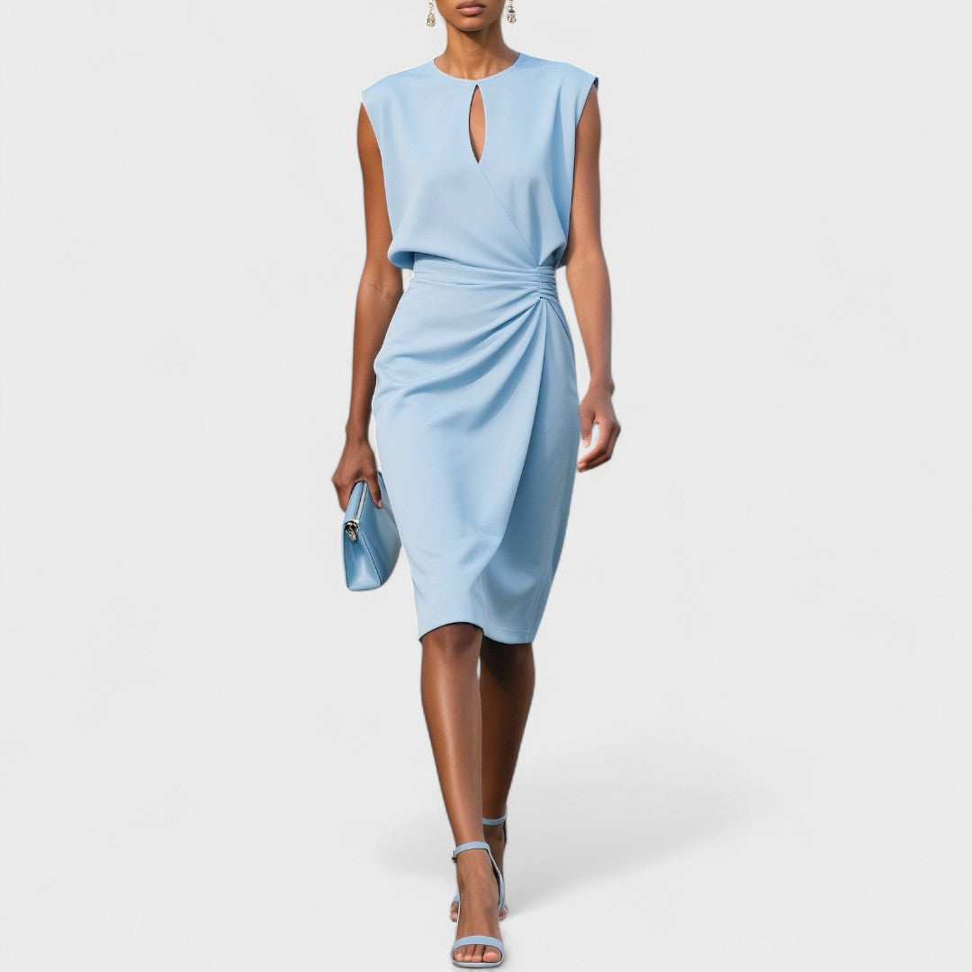 Brynn | Women's Midi Dress with Side Slit and Fitted Design