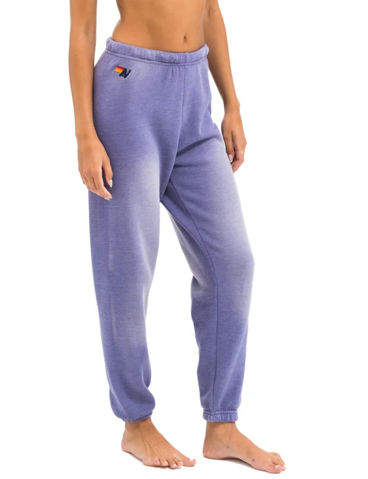 5 Stripe Sweatpants, Faded Grape