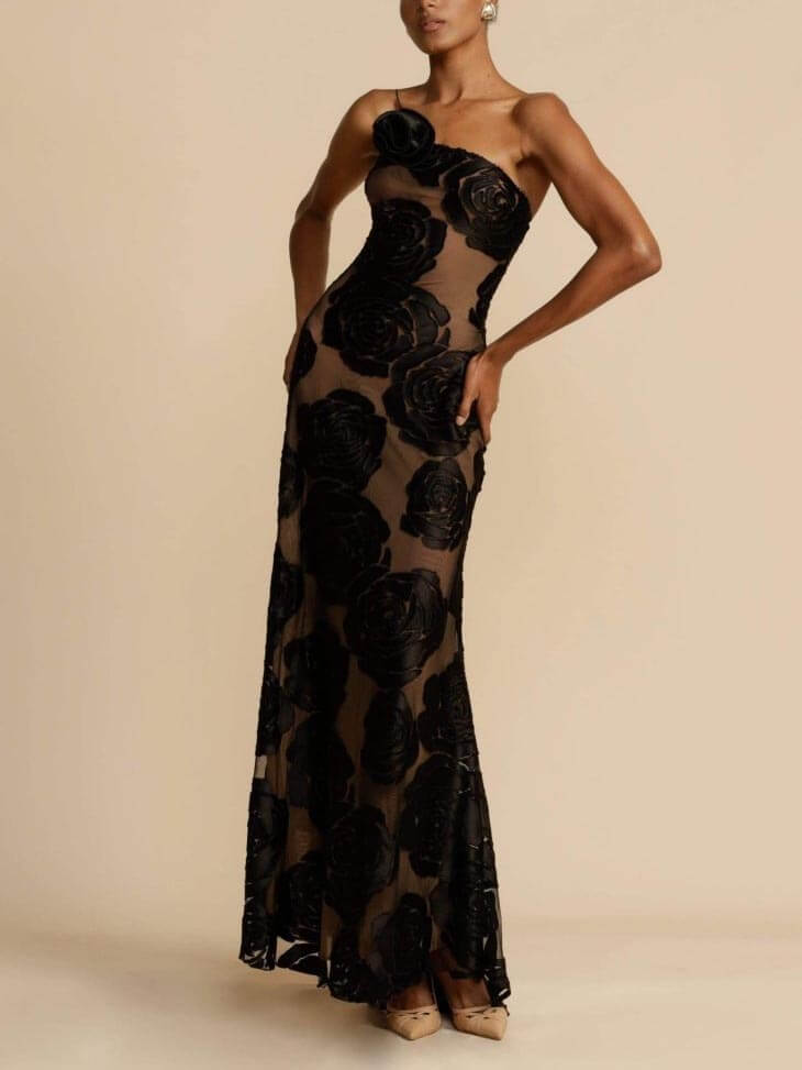 Alinae | Women's Floral Maxi Dress with Sleeveless Design and Flowing Skirt