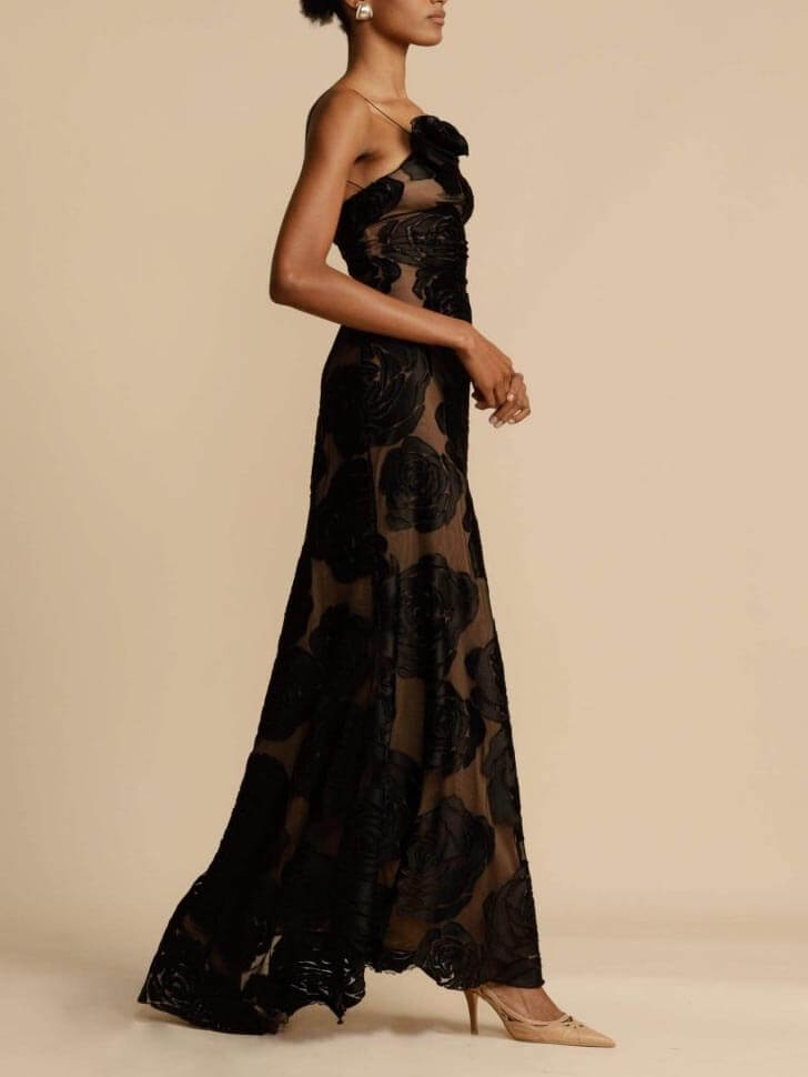 Alinae | Women's Floral Maxi Dress with Sleeveless Design and Flowing Skirt