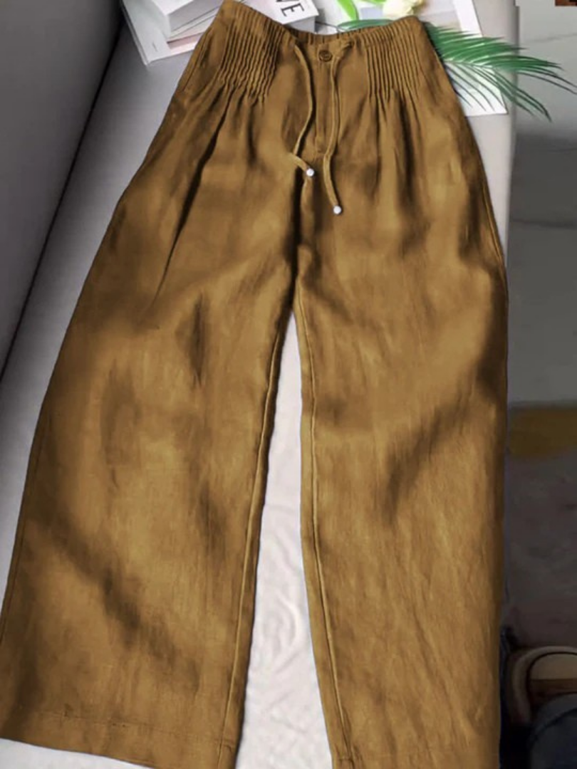 Elowen | Wide-Leg Trousers with Elastic Waist and Lightweight Fabric