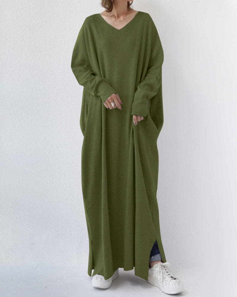 Harriet | Elegant Winter Maxi Dress for Women with Long Sleeves