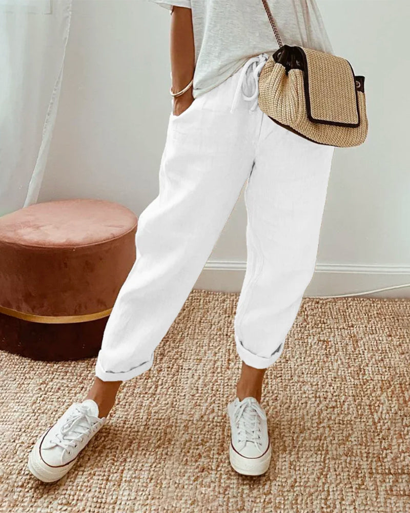 Calista | Waistband Trouser with Casual Fit and Versatile Style