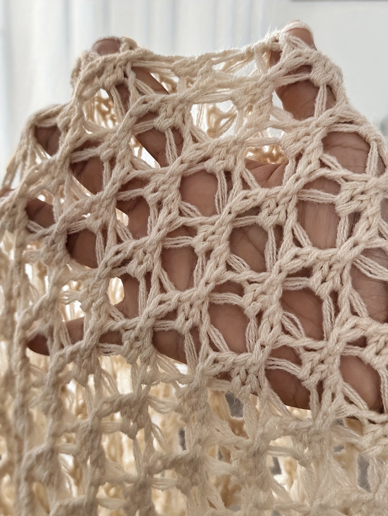 Everly | Open Knit Cardigan with Drape Design