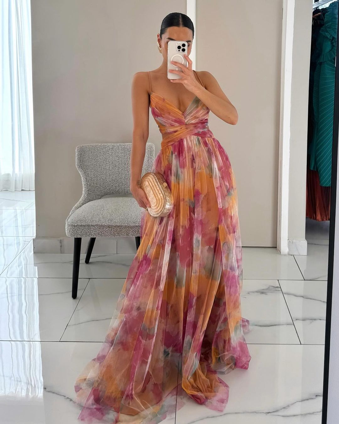 Cindy | Beautiful Floral Print Maxi Dress