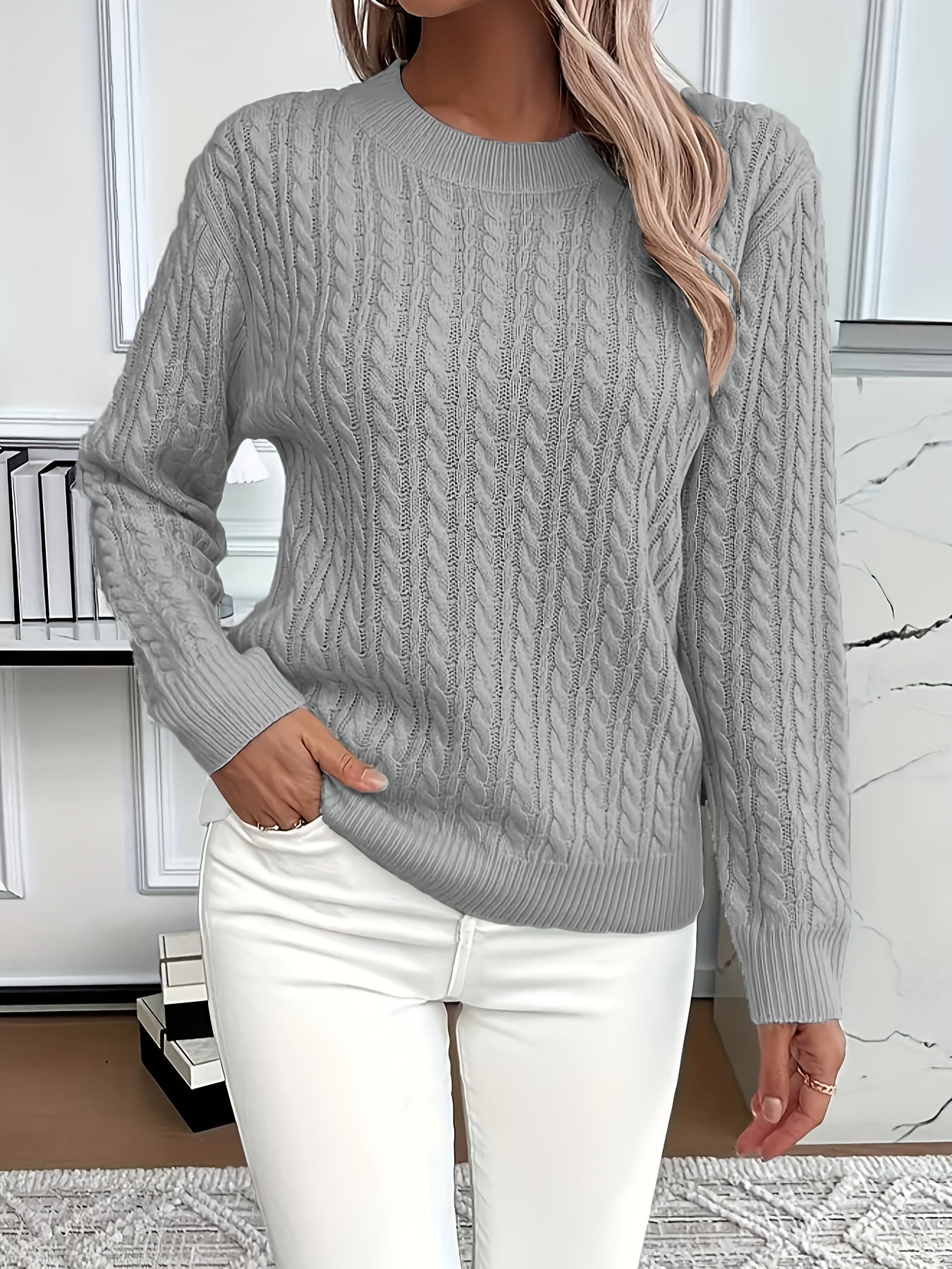 Blanca | Ladies' Cable Jumper