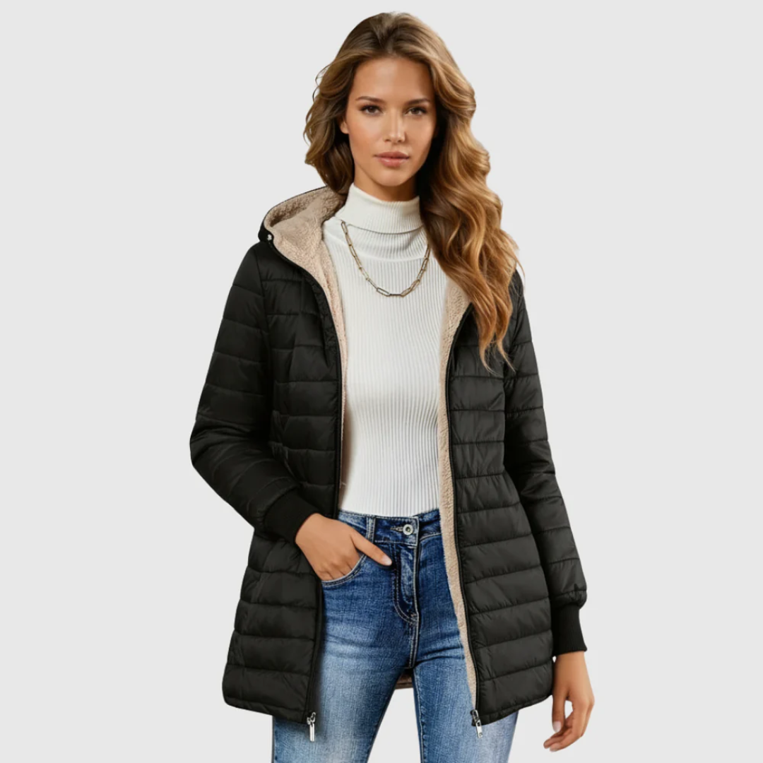 Geraldine | Cozy Sherpa-Lined Winter Jacket