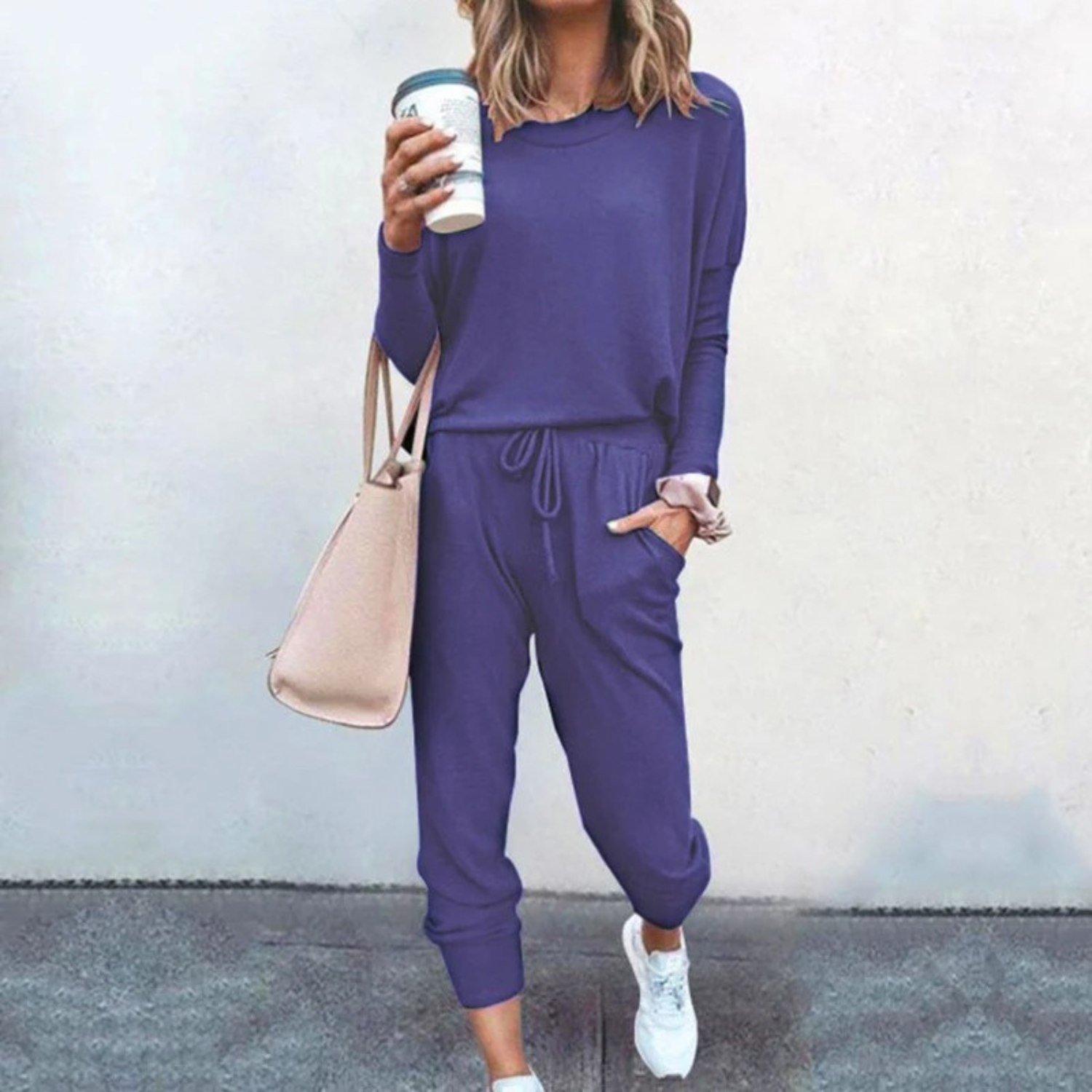 Aria | Women's Jogger Lounge Set with Adjustable Waist and Soft Fabric