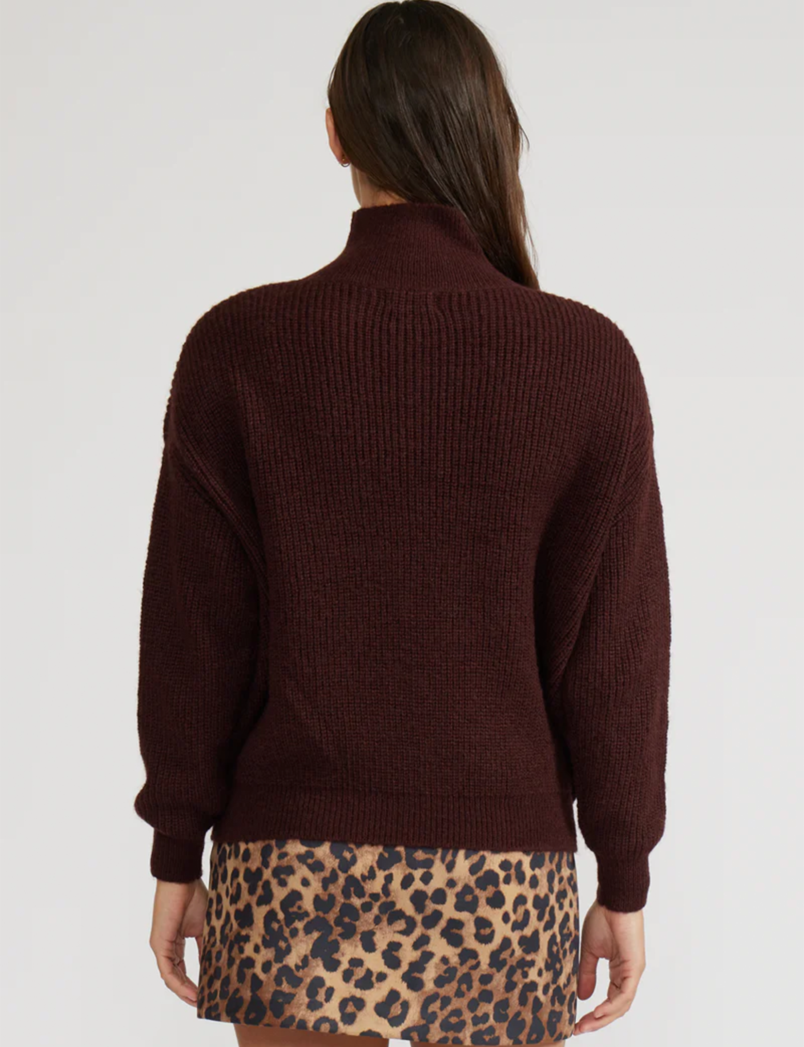 Axel Turtleneck Sweater, Brown