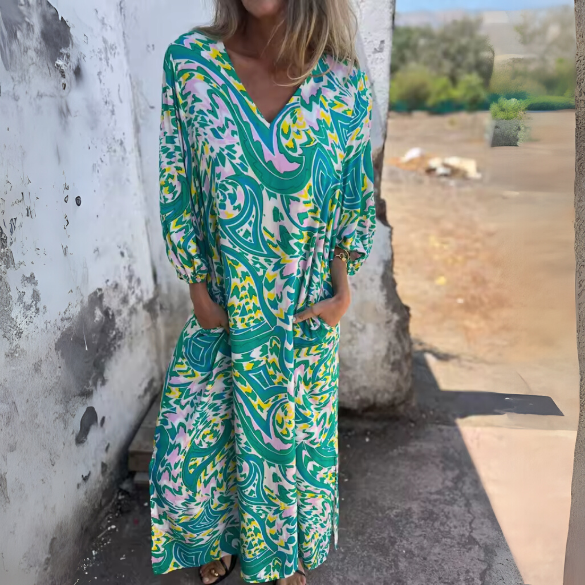 Felicity | Women's Spring Dress with Flowing Design and Lightweight Fabric